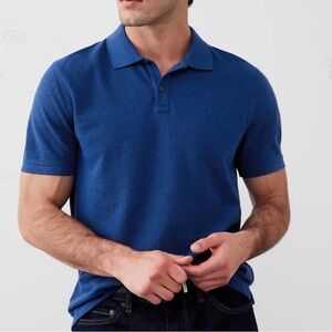Banana Republic Performance Pique Polo Blue
